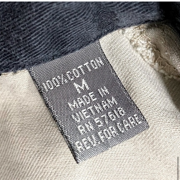 Vintage Spindle River Beige Teal Long Sleeve Button Up Shirt M - Picture 12 of 15